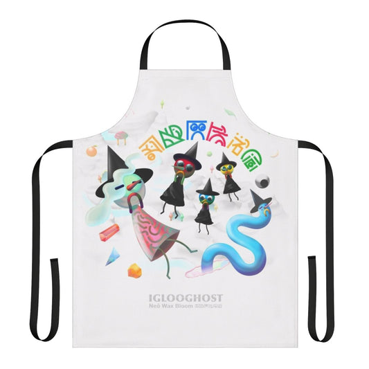 Stylish apron featuring artwork and imagery from Iglooghost's "Neo Wax Bloom" album