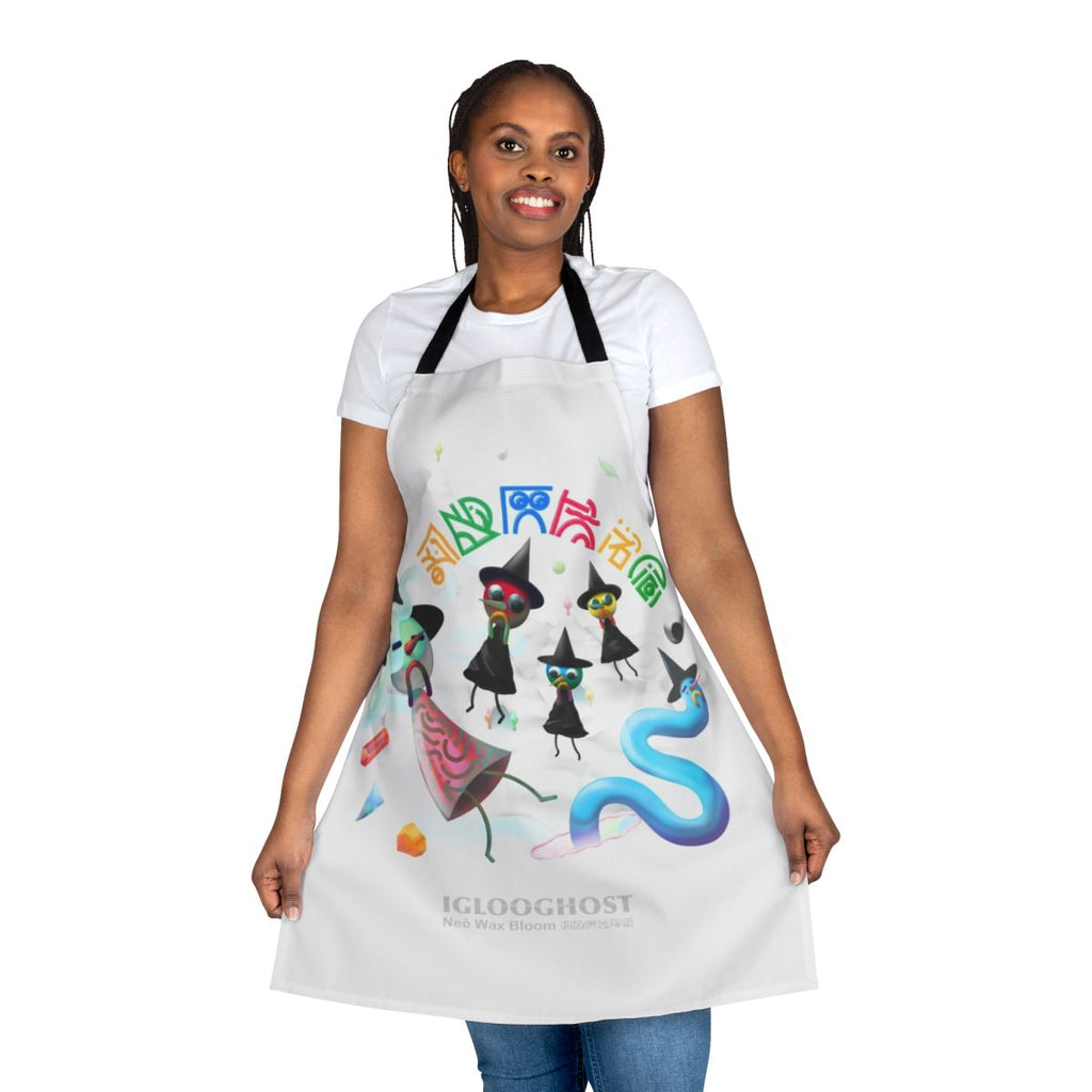 Stylish apron featuring artwork and imagery from Iglooghost's "Neo Wax Bloom" album