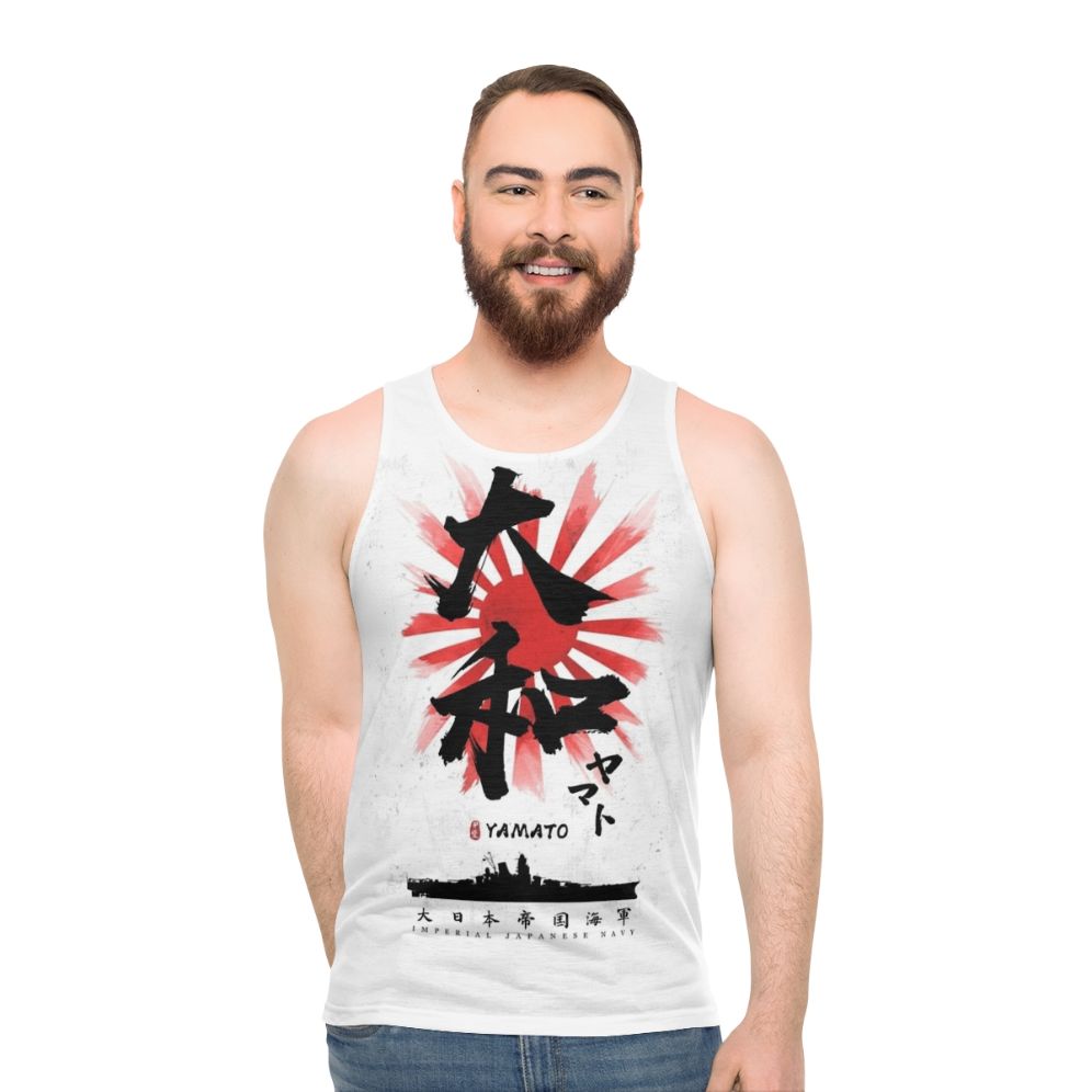 Ijn Yamato Battleship Japanese Calligraphy Unisex Tank Top