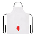 Illinois state pride apron with flag design for home cooking