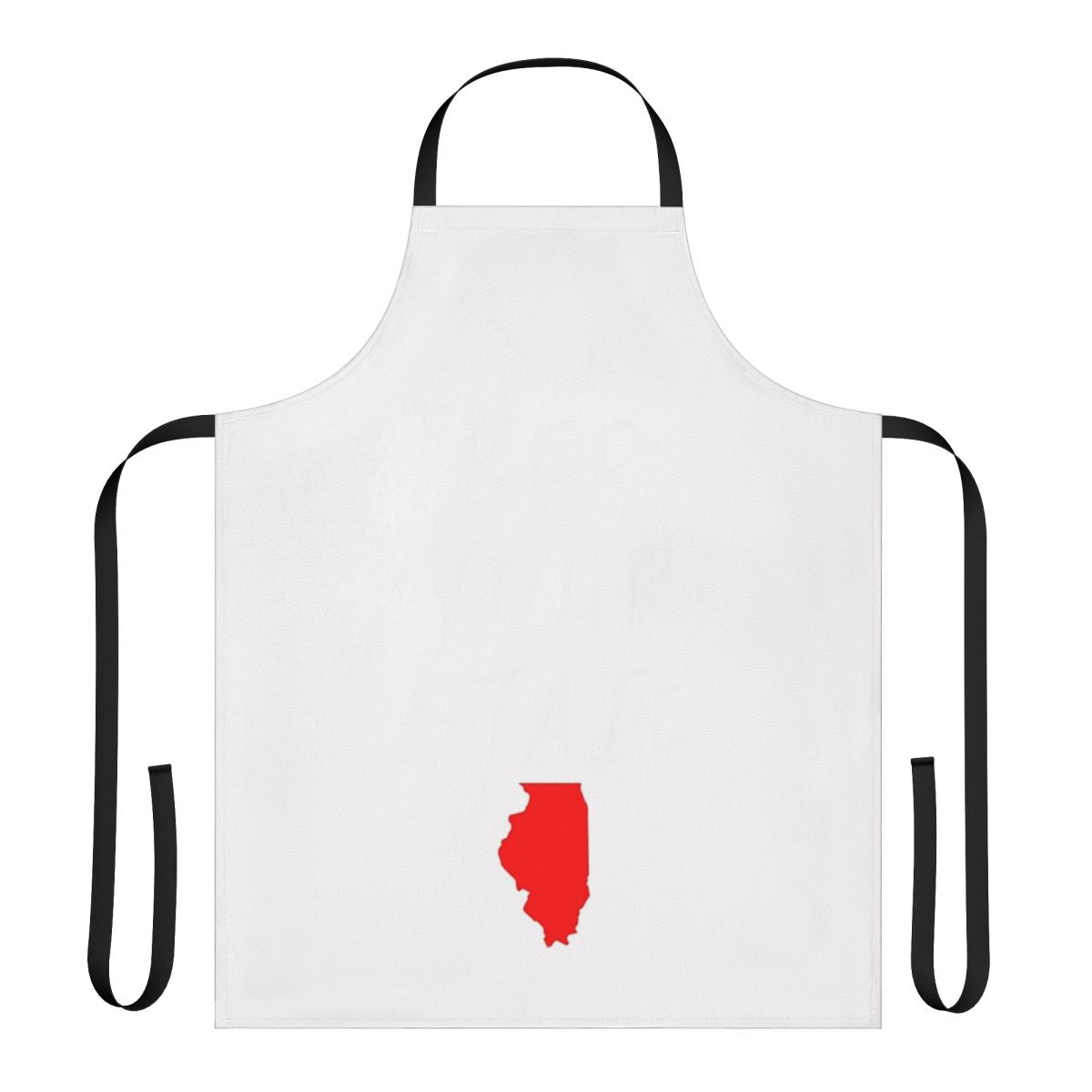 Illinois state pride apron with flag design for home cooking
