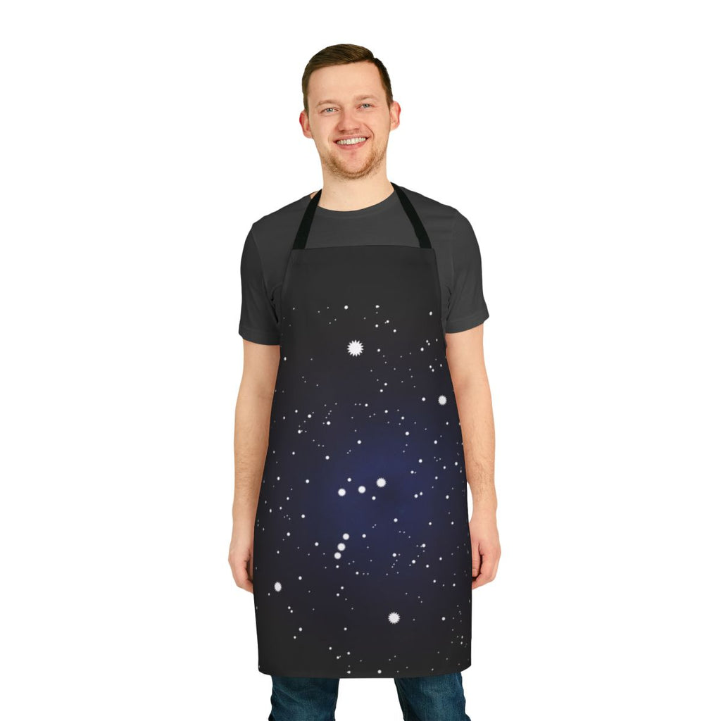 Orion Constellation Apron featuring a detailed depiction of the iconic star pattern
