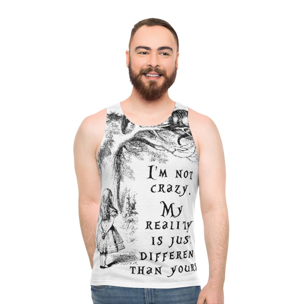 Unisex "I'm Not Crazy" Alice in Wonderland Tank Top