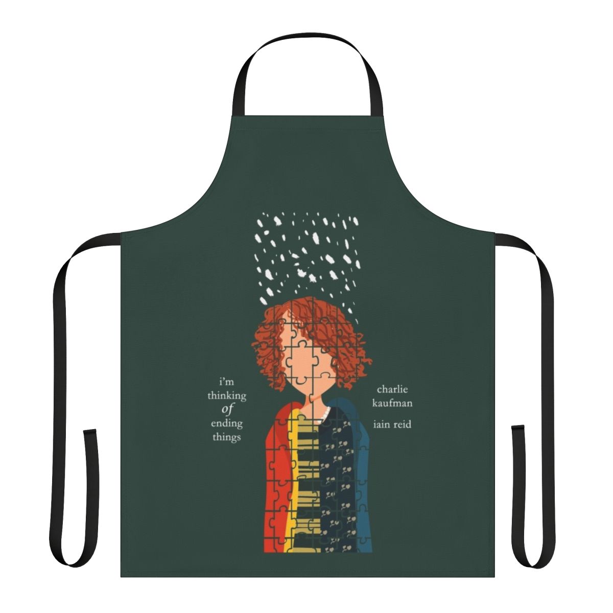 "I'm Thinking of Ending Things" inspired minimalist apron design