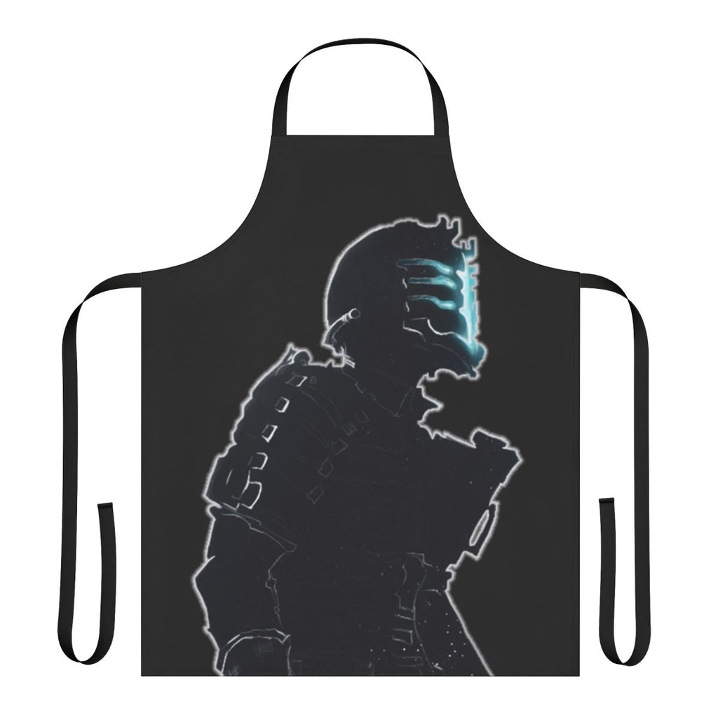 Dead Space themed apron with ominous imagery and references to the popular video game franchise