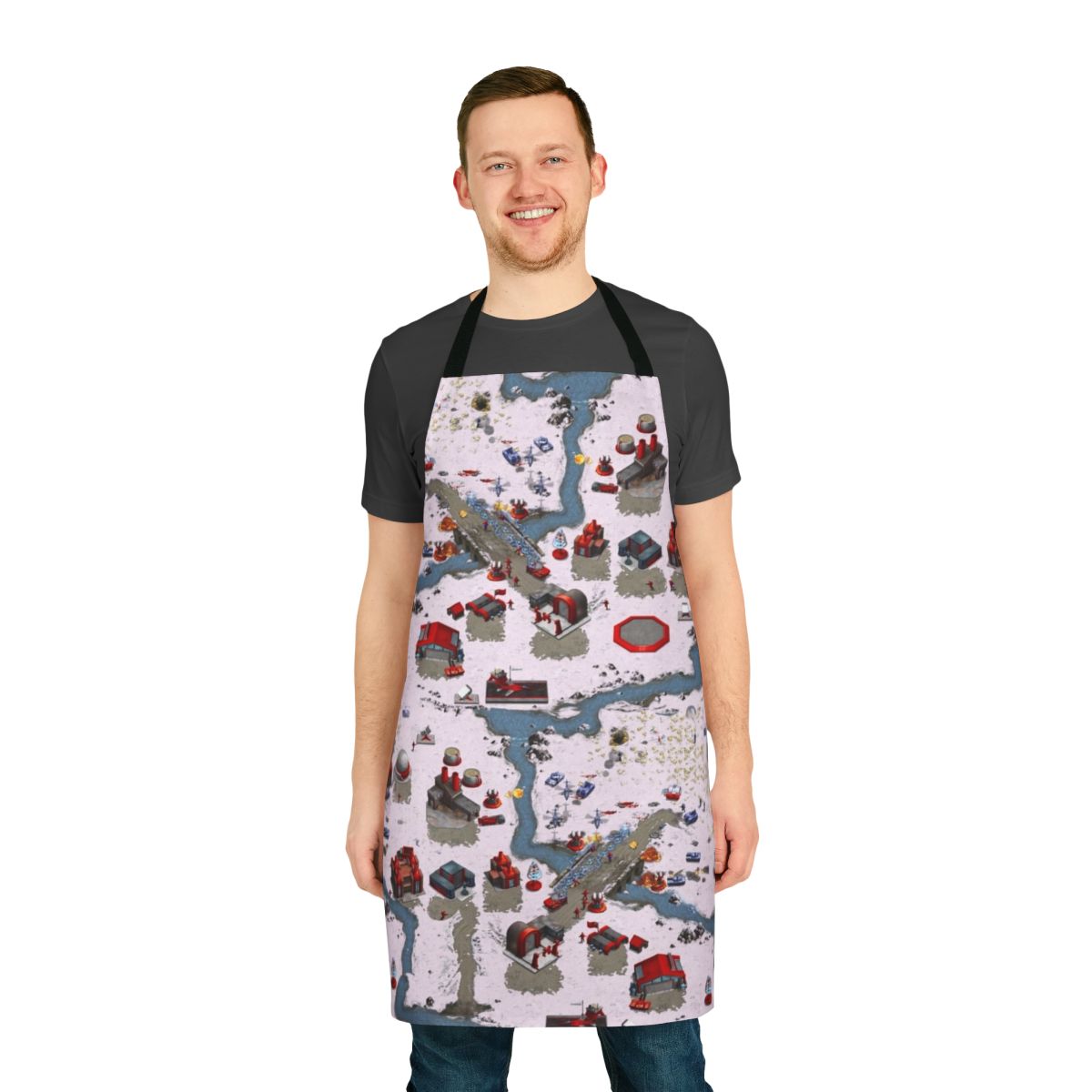 Red Alert Remastered inspired apron for gaming and cooking enthusiasts