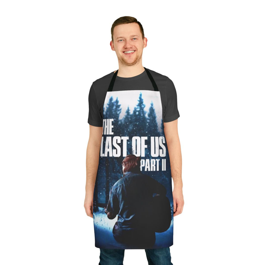 Stylish winter apron featuring the atmospheric winter landscape from The Last of Us Part 2