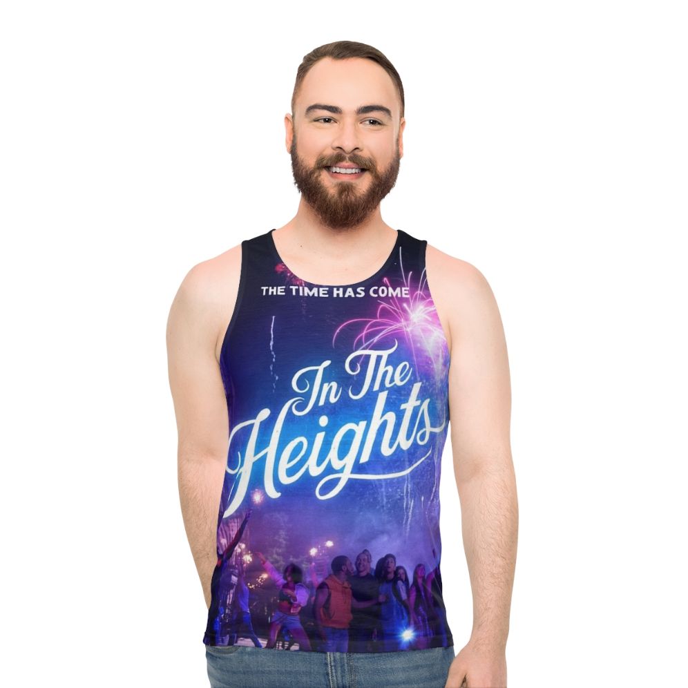 In The Heights Unisex Tank Top with Broadway Musical Graphic