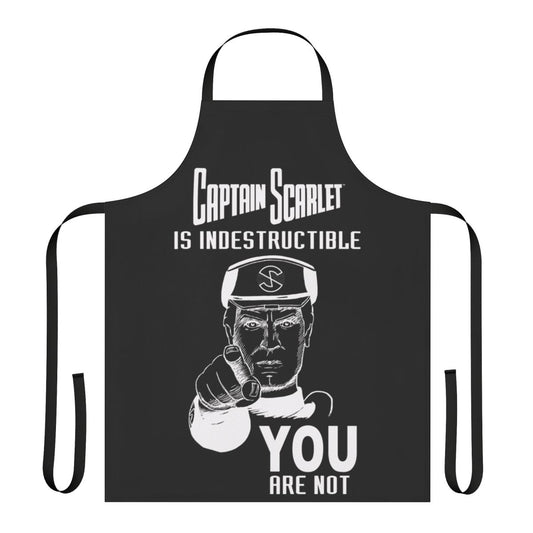 Indestructible hero inspired apron with sci-fi and superhero designs