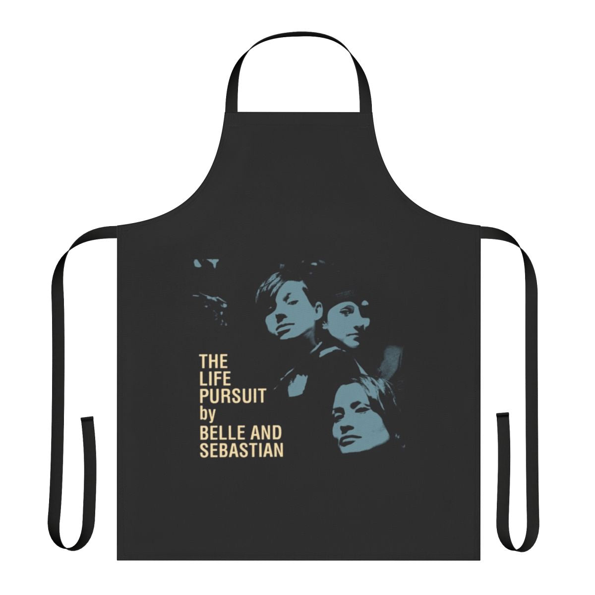 Stylish apron featuring indie alternative band belle and sebastian's artwork and lyrics