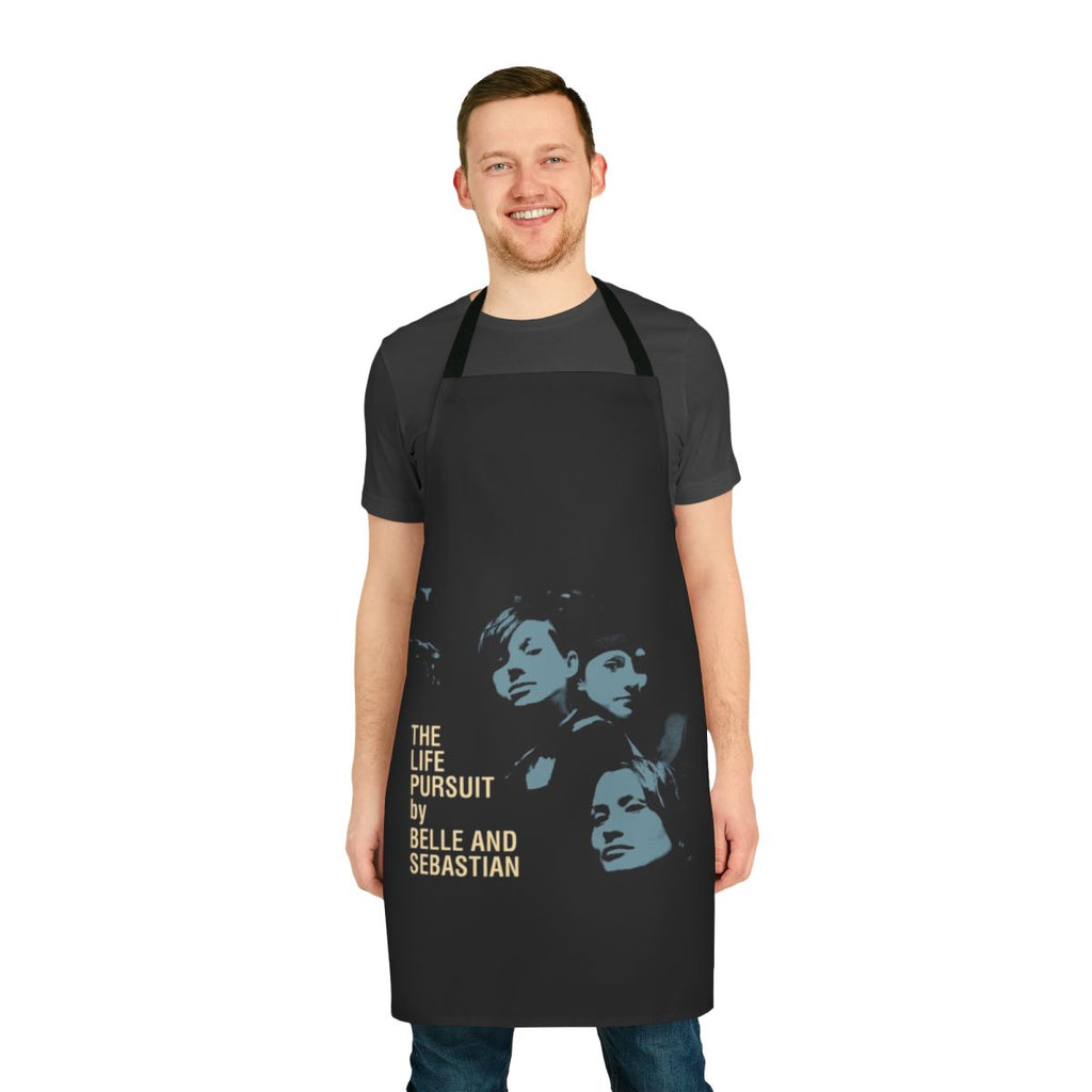 Stylish apron featuring indie alternative band belle and sebastian's artwork and lyrics