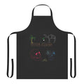 Apron featuring stylized album cover art from The Arcs and other indie bands