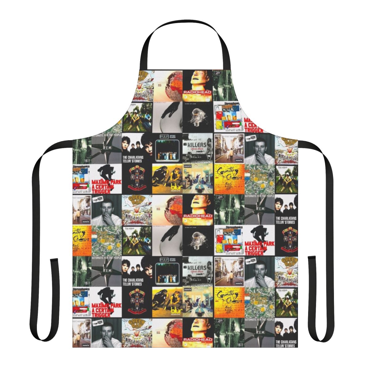 Indie Britpop Album Collage Apron