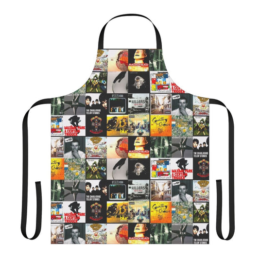 Indie Britpop Album Collage Apron
