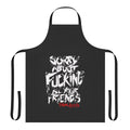 Indie folk music apron featuring Dave Matthews Band inspired design