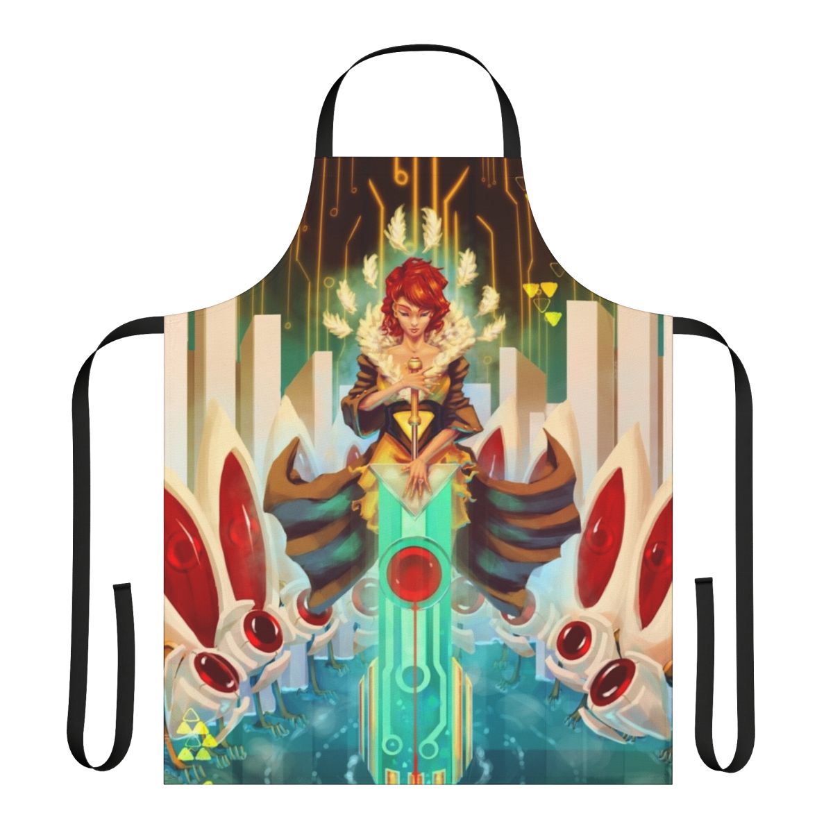 Paper boat design apron, perfect for indie gamers