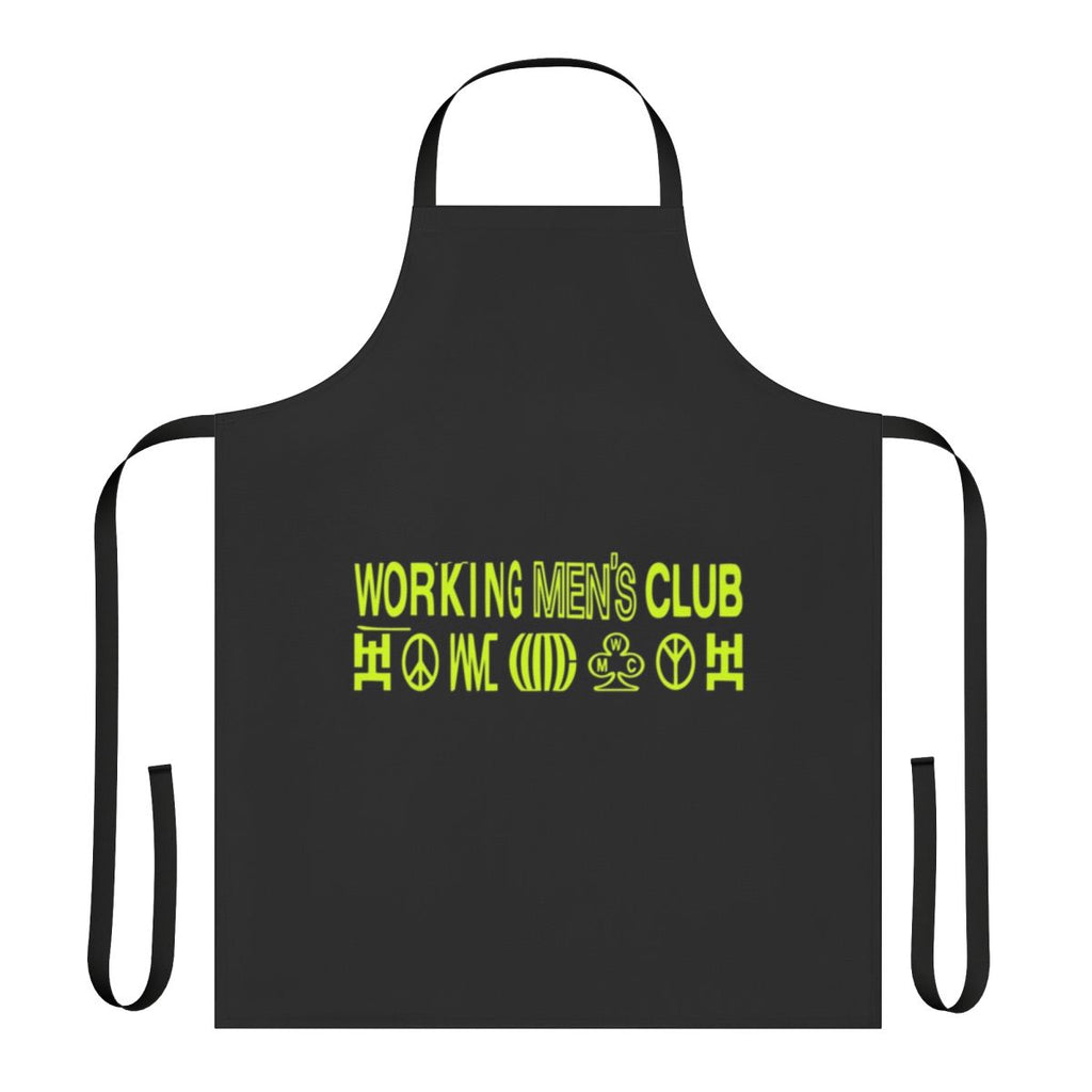 Indie music-inspired working men's club apron