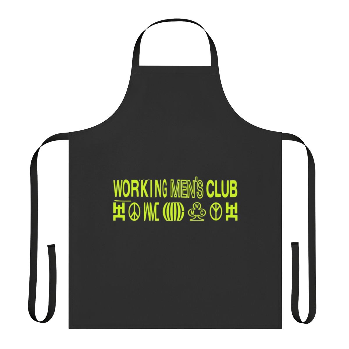 Indie music-inspired working men's club apron