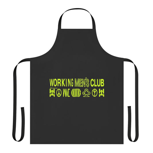 Indie music-inspired working men's club apron