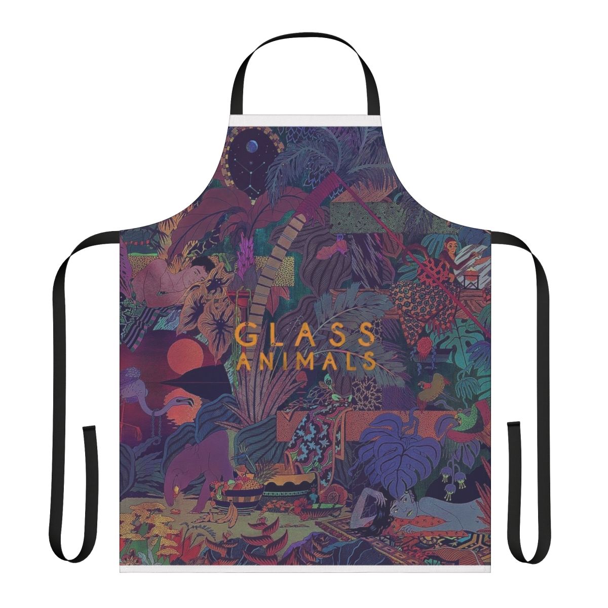Glass Animals band inspired kitchen apron featuring the album art from their debut album Zaba