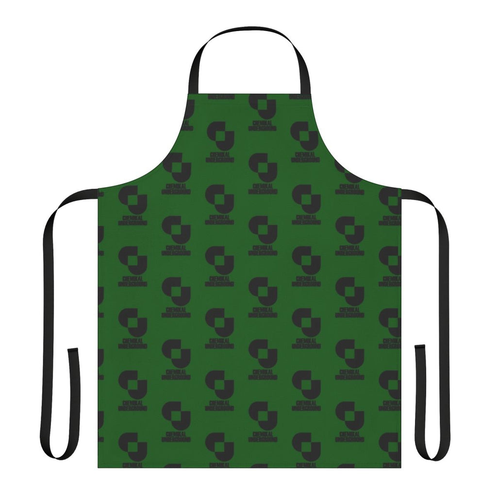 Black apron with indie music references