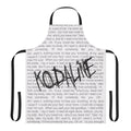 Kodaline "All I Want" inspired apron for indie music fans