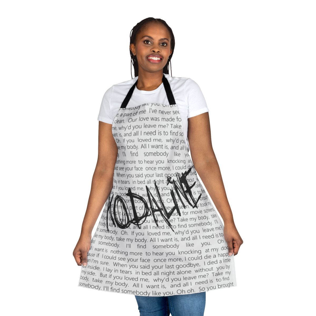 Kodaline "All I Want" inspired apron for indie music fans