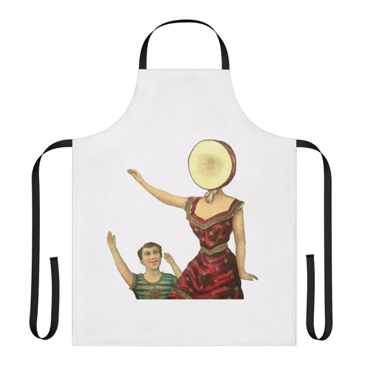 Neutral Milk Hotel inspired apron featuring the band's iconic album artwork