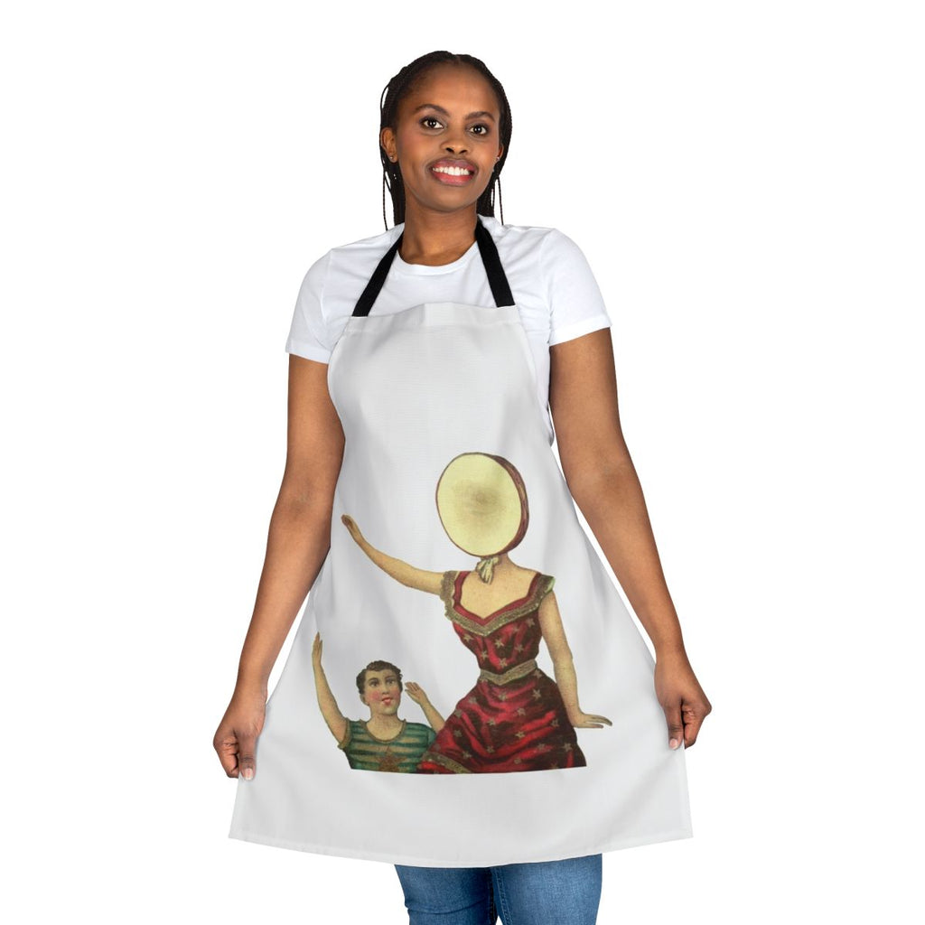 Neutral Milk Hotel inspired apron featuring the band's iconic album artwork