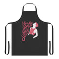 Pastel minimalist apron with indie music lyrics
