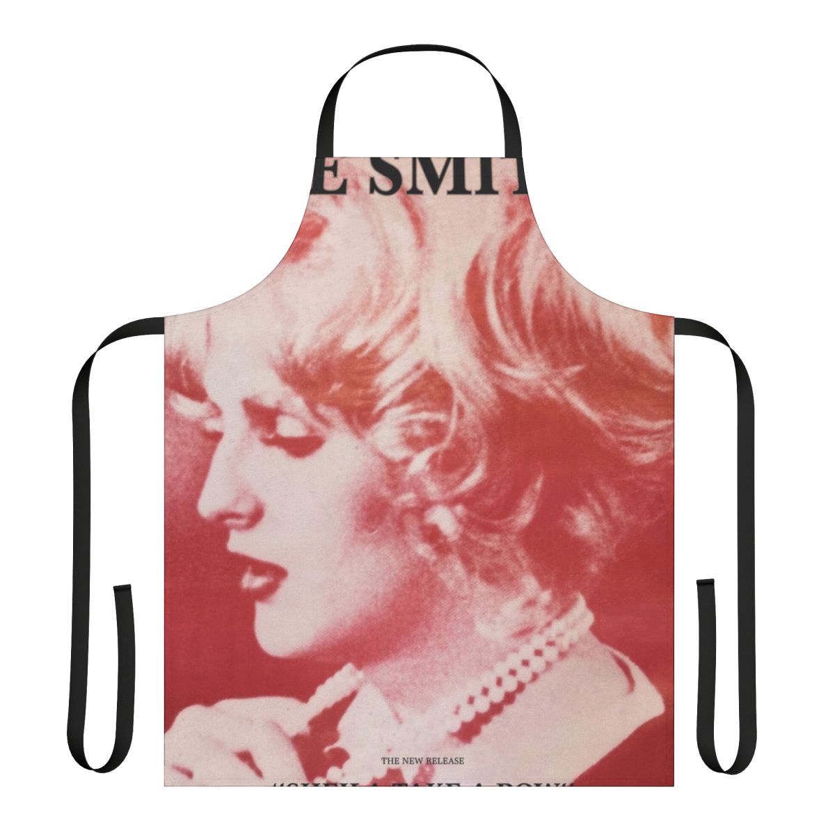 Sheila Take A Bow vintage-style graphic printed on a high-quality apron