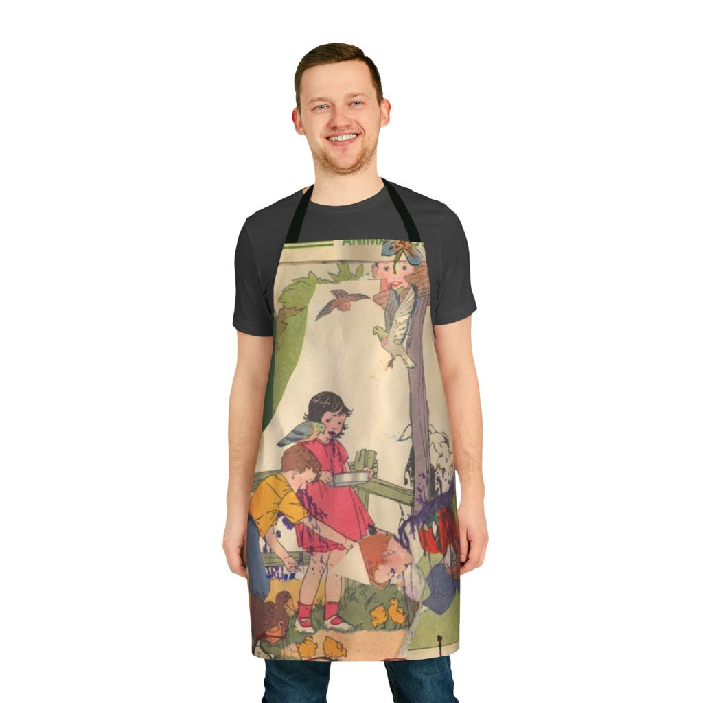 Indie Pop Music Band Inspired Apron with Vibrant Graphic Design
