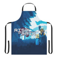 A high-quality apron featuring a risk-themed design, inspired by the popular indie game Risk of Rain.