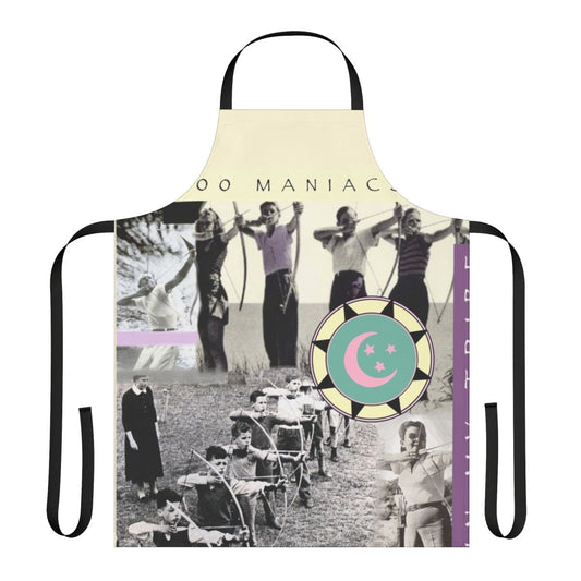 Apron featuring the logo and album artwork of the alternative rock band 10000 Maniacs and their album "In My Tribe"