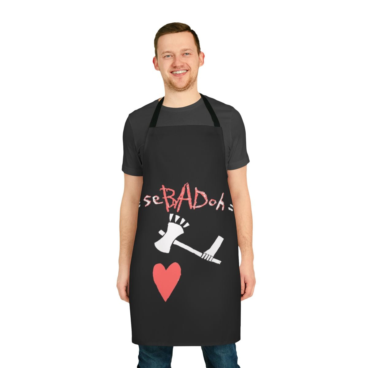 Indie rock inspired apron featuring Sebadoh band logo