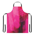 Pink and white indie rock inspired apron featuring Loveless album cover artwork