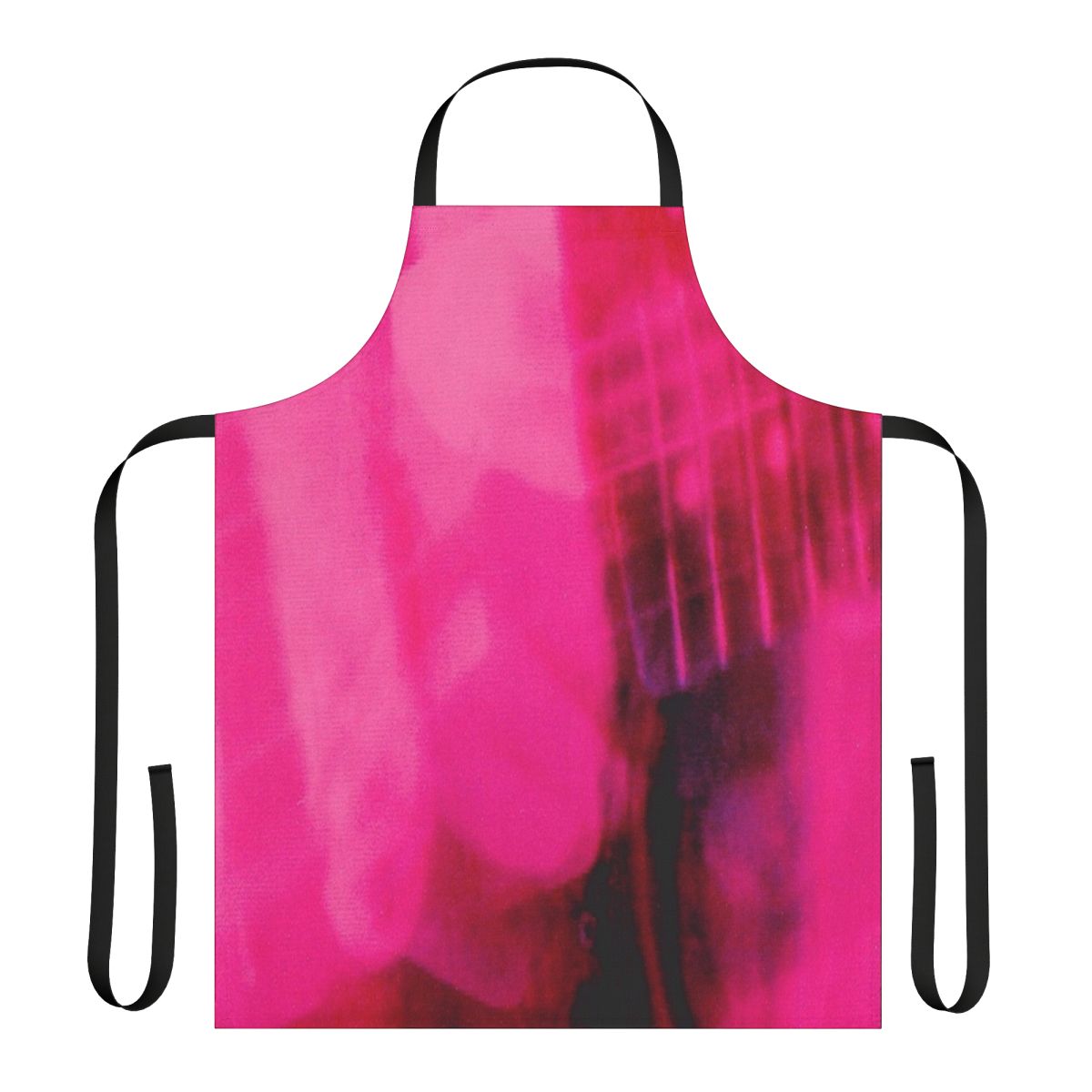 Pink and white indie rock inspired apron featuring Loveless album cover artwork