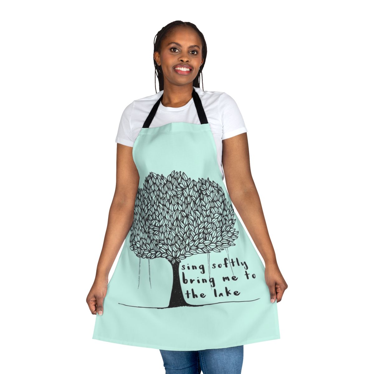 Soft pastel-colored apron featuring nature and floral motifs, perfect for The Dear Hunter fans.