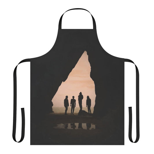 Indie rock-inspired apron featuring the album cover art for The Amazons' "Future Dust"