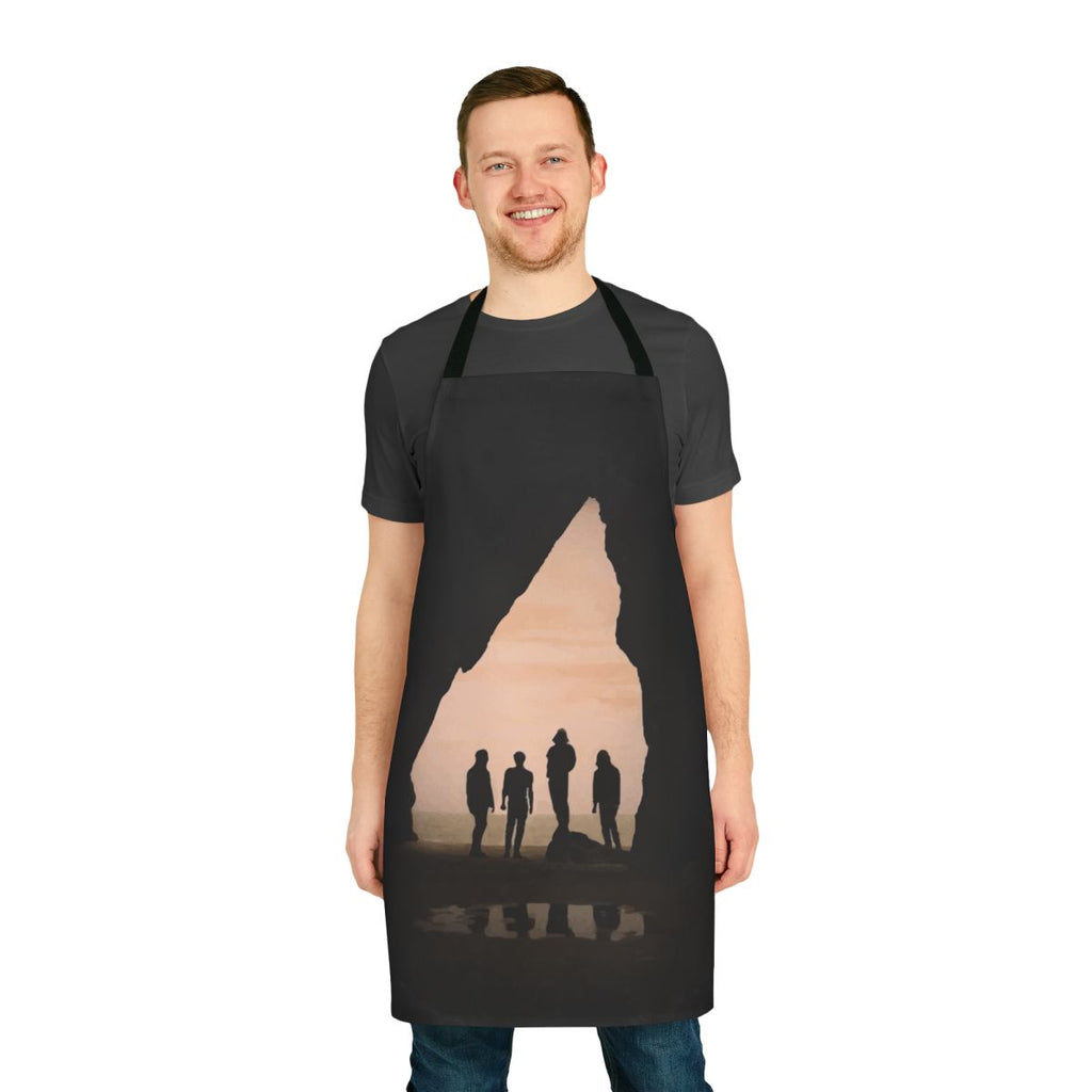 Indie rock-inspired apron featuring the album cover art for The Amazons' "Future Dust"