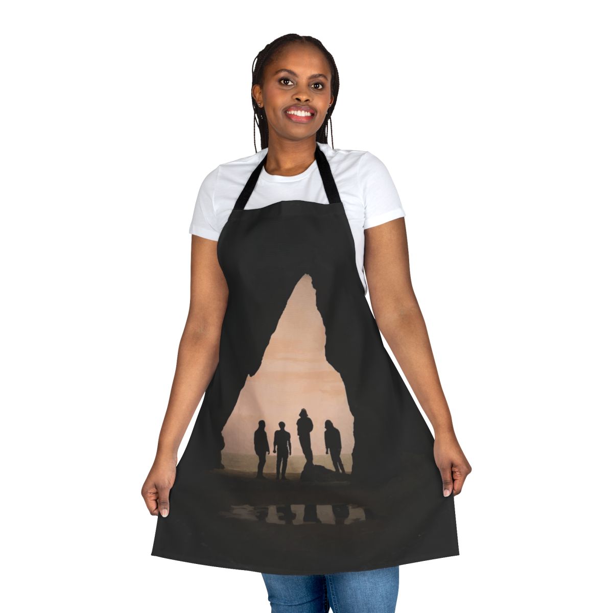 Indie rock-inspired apron featuring the album cover art for The Amazons' "Future Dust"