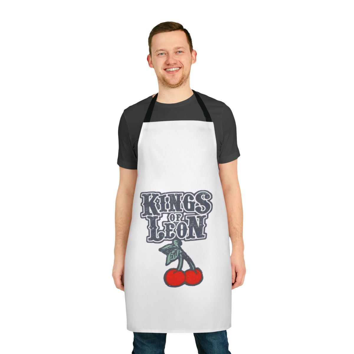Kings of Leon inspired cooking apron with band logo and name