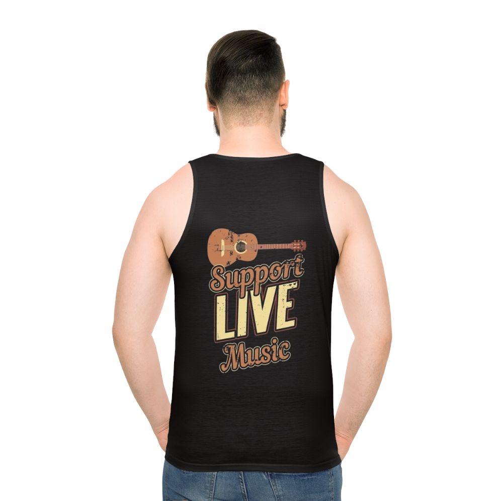 Indie rock live music musician band unisex tank top