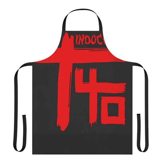 Indochine-inspired apron featuring the iconic Indochine logo