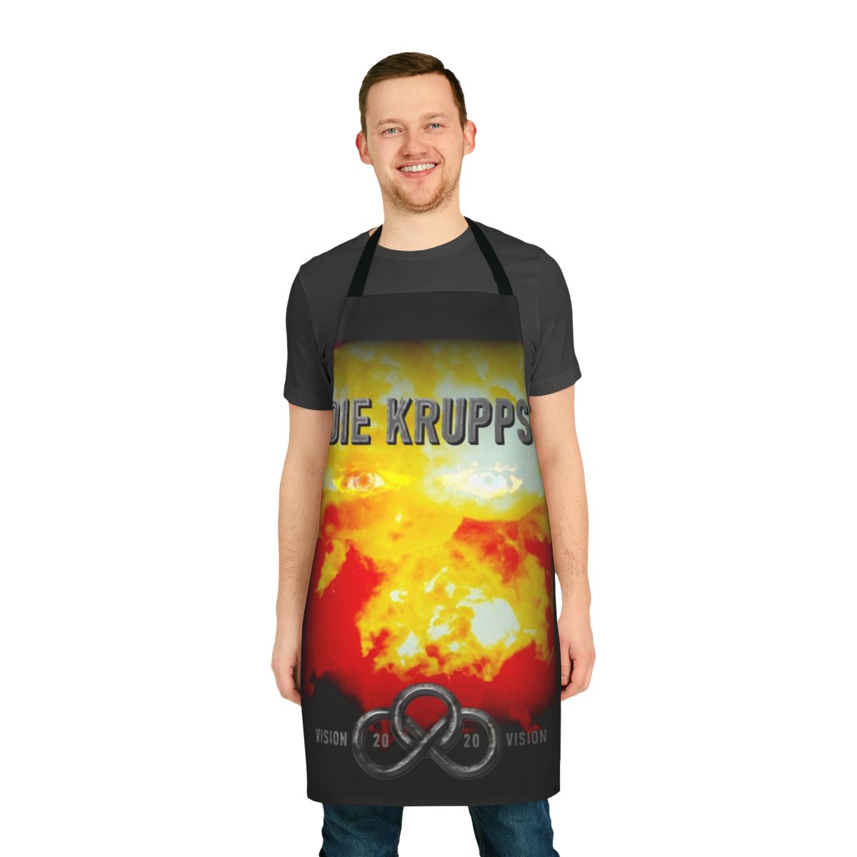 Industrial metal band Die Krupps inspired 20 20 vision apron
