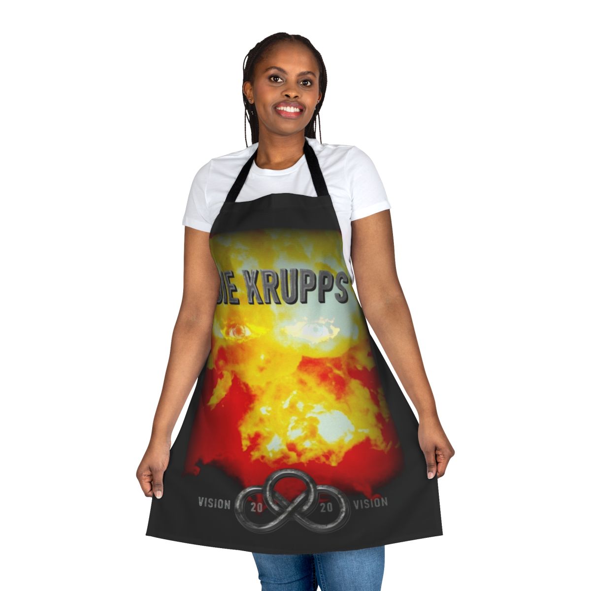 Industrial metal band Die Krupps inspired 20 20 vision apron