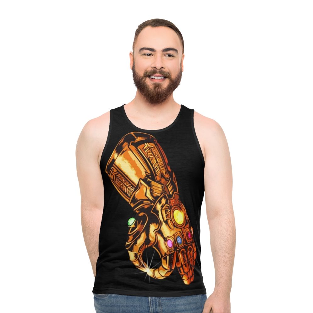 Infinity Gauntlet Circle Game Unisex Tank Top