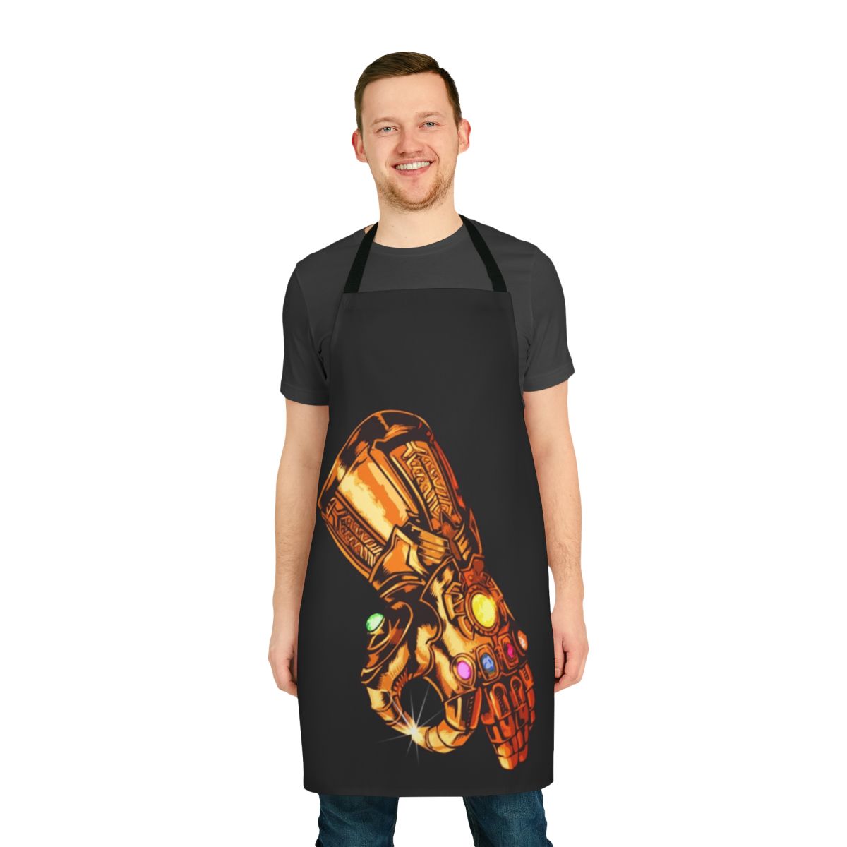 Infinity Gauntlet-Inspired Circle Game Novelty Apron with Movie Superhero Designs