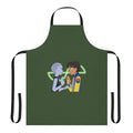 Infinity Train-themed apron featuring the show's iconic imagery
