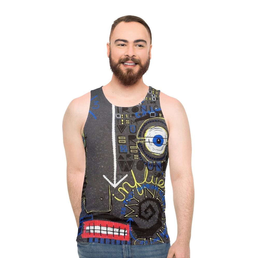 Influence Unisex Tank Top Featuring Abstract Artwork